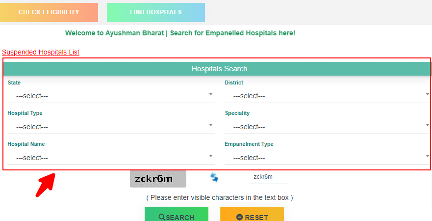 List of registered hospital under Ayushman Yojana
