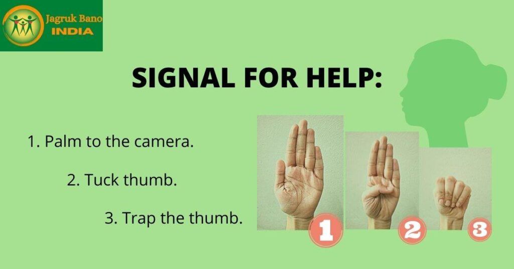 Signal for help, step by step in detail