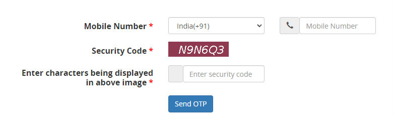 Log-in using Phone number to donate
